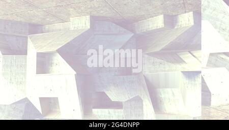 Image générée numériquement de formes abstraites sur fond gris Banque D'Images