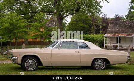 DEARBORN, MI/États-Unis - le 19 JUIN 2021 : une Impala SS 1965 de Chevrolet au Henry Ford (THF) Motor Muster, Greenfield Village, près de Detroit, MI Banque D'Images