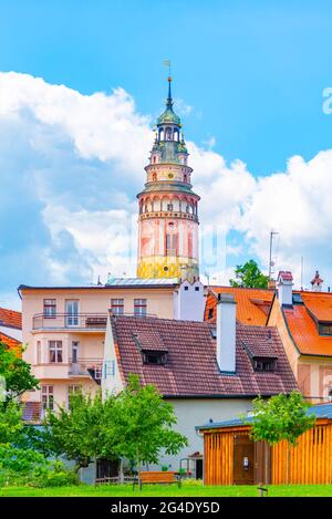 Tour du château de Cesky Krumlov Banque D'Images