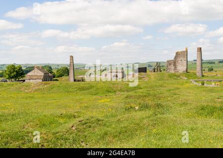 La mine Magpie, Sheldon, Derbyshire Banque D'Images