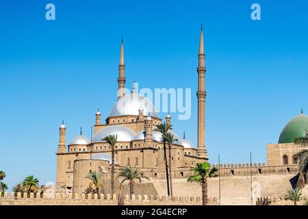 Égypte. Le Caire. La Citadelle de Saladin - la mosquée de Muhammad Ali ou Mohamed Ali Pasha, également connu sous le nom de la mosquée d'Alabâtre Banque D'Images