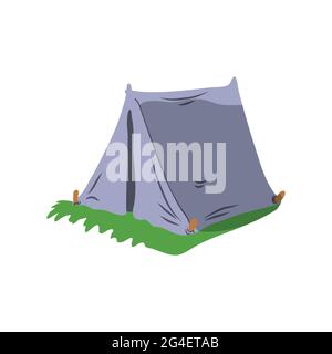 Illustration de la tente plate. Illustration vectorielle Illustration de Vecteur