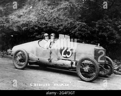Hillman 10 hp, George Bedford 1921 Banque D'Images