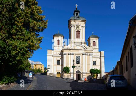 Église de l'Assomption de la Vierge Marie, Banska Stiavnica ou Schemnitz ou Schebnitz, district de Banska Stiavnica, région de Pohronie, UNESCO World Banque D'Images