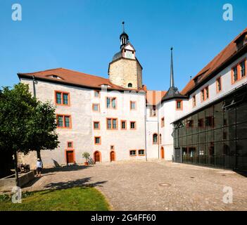 Ancien château, châteaux de Dornburg, Dornburg-Camburg, Thuringe, Allemagne Banque D'Images