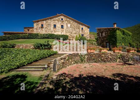 Hôtel rural à CAN Cuch dans le Parc naturel de Montseny (Barcelone, Catalogne, Espagne) ESP: Hôtel rural de CAN Cuch en el Parque Natural del Montseny Banque D'Images