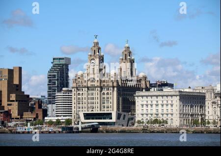 À partir de la rivière Mersey Liverpool Banque D'Images