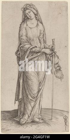 Judith tenant le chef de Holofernes, c. 1501/1503. Banque D'Images