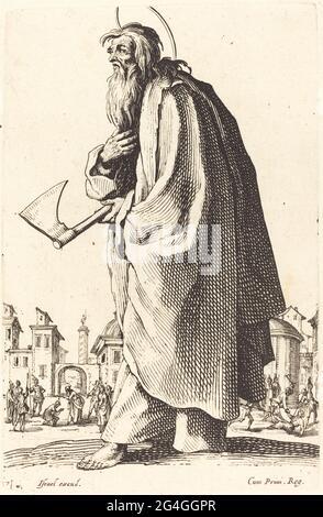 Saint Thaddeus, publié en 1631. Banque D'Images