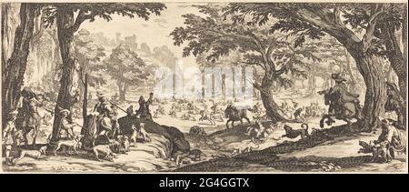 The Stag Hunt, probablement 1619. Banque D'Images