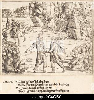 La victoire de Judas Maccabeus sur Niccanor, 1547. Banque D'Images