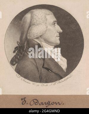 Jonathan Dayton, 1798. Banque D'Images
