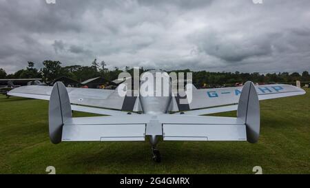 Miles M-65 Gemini 1A (G-AKHP) au salon de l'aéronautique Shuttleworth le 19 juin 2021 Banque D'Images