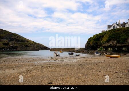 Port Isaac Harbour dans le nord de Cornwall Banque D'Images