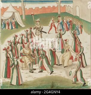 Jeux de plein air, c. 1515. Banque D'Images