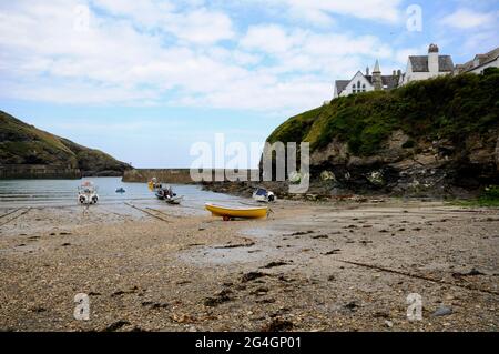 Port Isaac Harbour dans le nord de Cornwall Banque D'Images
