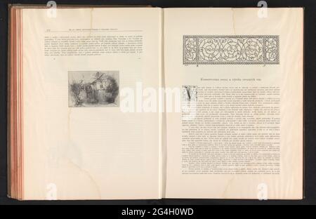 Reproductions photographiques d'un dessin représentant l'extérieur d'un moulin à eau . Banque D'Images