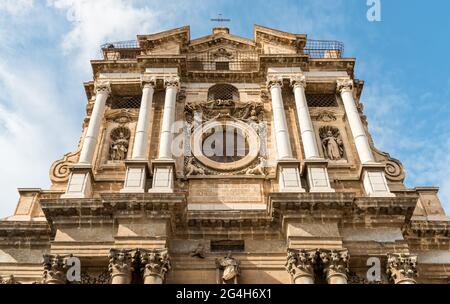 Église paroissiale de Santa Maria della Pieta à Palerme, Sicile, Italie Banque D'Images