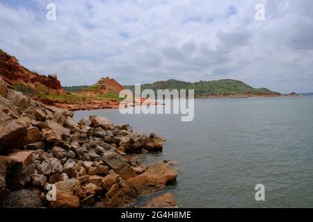 Voici une photo de paysage du lac Meredith dans le nord du Texas. Banque D'Images