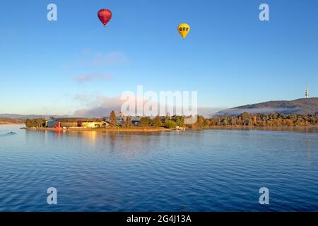 Lac Burley Griffin, Musée national et Black Mountain Banque D'Images