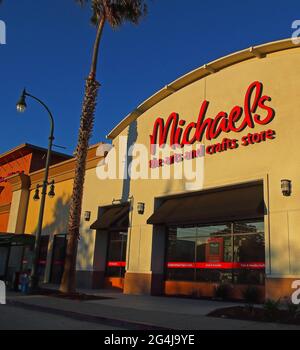 Michaels le magasin d'art et d'artisanat, en Californie Banque D'Images