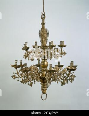 . Grand bras de couronne de bougie. Banque D'Images