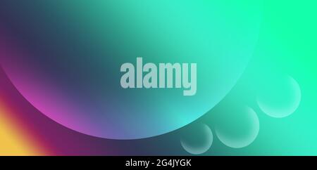Résumé violet vert couleurs forme, illustration texture graphique numérique. Arrière-plan de bureau fond d'écran design photo Banque D'Images