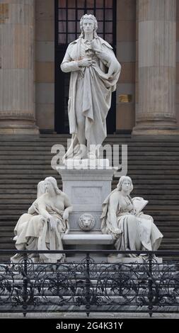 Schiller Statue Konzerthaus Berlin Banque D'Images