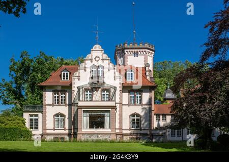 Allemagne, Erkrath, Alt-Erkrath, Bergisches Land, Niederbergisches Land, Niederberg, Rhénanie-du-Nord-Westphalie, NRW, Morp Forsthaus, Foresters Lodge Morp, Villa Grillo, manoir Banque D'Images