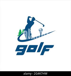 logo golf inspiré du design exclusif Illustration de Vecteur