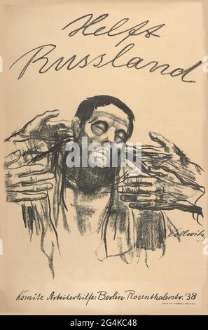 Aide à la Russie, 1921. Collection privée. Banque D'Images