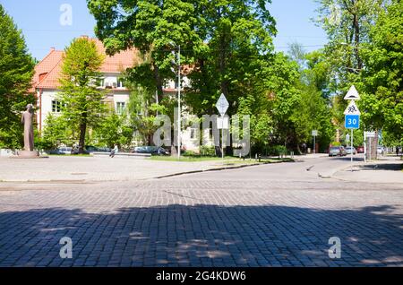 Kaliningrad, Russie - 02 juin 2021 : vue sur le district d'Amalienau à Kaliningrad, Russie. Banque D'Images