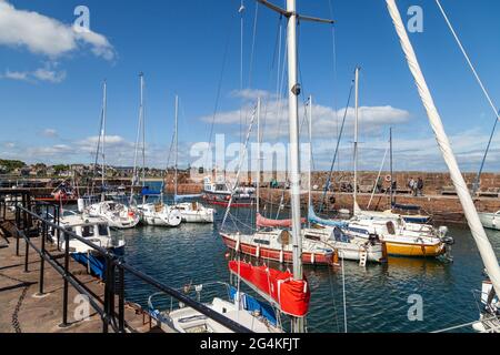 North Berwick Harbour le jour d'été 2021 Banque D'Images