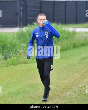 Noa Lang du Club photographié lors de la première séance d'entraînement pour la nouvelle saison 2021-2022 de l'équipe de football de première division de la Jupiler Pro League Club Brugge, Banque D'Images