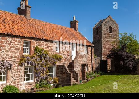 Le village pittoresque de Stenton, East Lothian, Écosse Banque D'Images