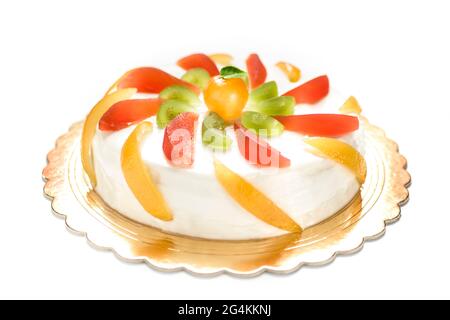 Cassata sicilienne whit ricotta et confits, Italie, Europe Banque D'Images