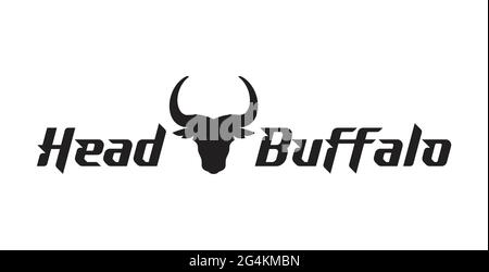 Logo Buffalo Head inspiré du design exclusif Illustration de Vecteur