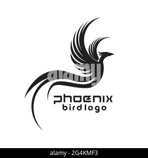 logo phoenix bird inspiré du design exclusif Illustration de Vecteur