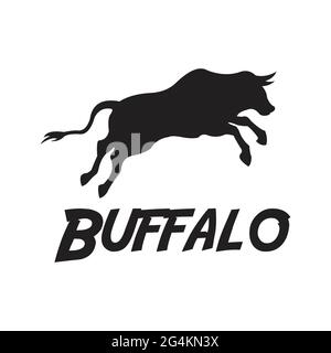 Logo Buffalo inspiré du design exclusif Illustration de Vecteur