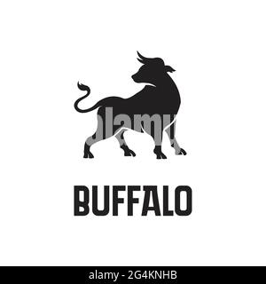 Logo Buffalo inspiré du design exclusif Illustration de Vecteur