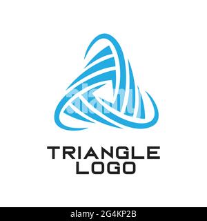 Logo triangle inspiré du design exclusif Illustration de Vecteur