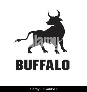 Logo Buffalo inspiré du design exclusif Illustration de Vecteur