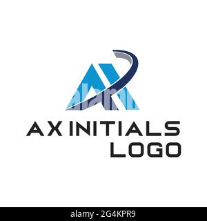 Inspiration exclusive pour le logo AX Illustration de Vecteur