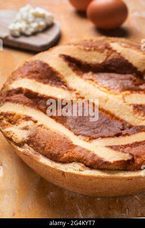 Gâteau Pastiera napoletana, doux typique du sud de l'Italie, Europe Banque D'Images