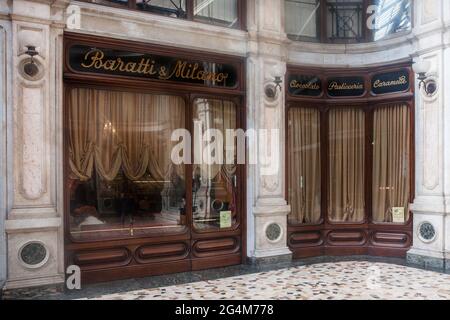 Baratti&Milano à la Galleria Subalpina, Turin, Piémont, Italie, Europe Banque D'Images