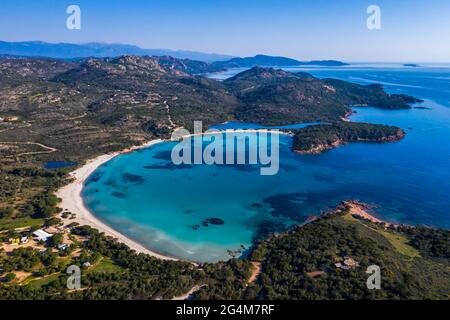 FRANCE (2A). CORSE, CORSE DU SUD, CORSE DU SUD. BAIE DE RONDINARA. Banque D'Images