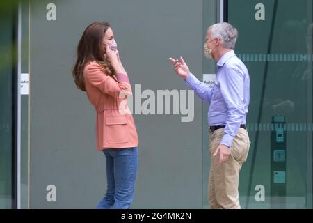 LONDRES, ROYAUME-UNI. 22 JUIN. Catherine, duchesse de Cambridge, visite le Musée d'Histoire naturelle de Cromwell Street. Londres le mardi 22 juin 2021. (Credit: Tejas Sandhu | MI News) Banque D'Images