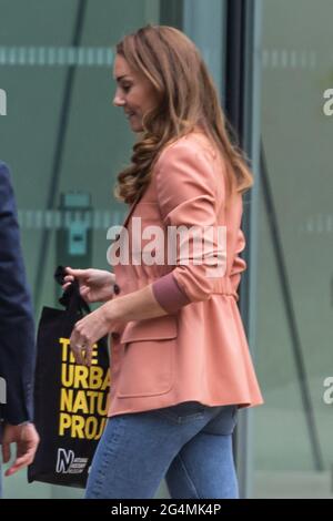 LONDRES, ROYAUME-UNI. 22 JUIN. Catherine, duchesse de Cambridge, visite le Musée d'Histoire naturelle de Cromwell Street. Londres le mardi 22 juin 2021. (Credit: Tejas Sandhu | MI News) Banque D'Images