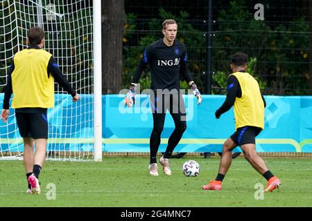 ZEIST, PAYS-BAS - JUIN 22 : gardien de but Marco Bizot des pays-Bas lors d'une session de formation des pays-Bas au campus de la KNVB le 22 juin 2021 à Zeist, pays-Bas. (Photo par Andre Weening/Orange Pictures) Credit: Orange pics BV/Alay Live News Banque D'Images