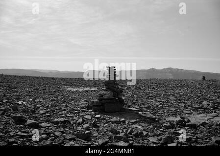 Vue depuis le sommet du mont Timna, le parc Timna, Arava, la vallée du Rift, Israël Banque D'Images